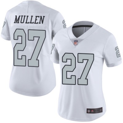 Nike Las Vegas Raiders #27 Trayvon Mullen White Women's Stitched NFL Limited Rush Jersey
